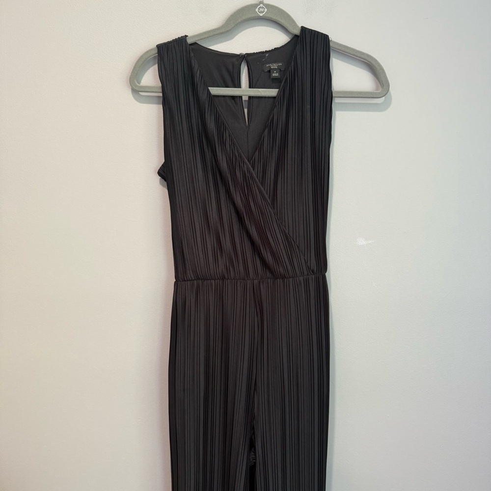 Ann Taylor Black Sleeveless Jumpsuit